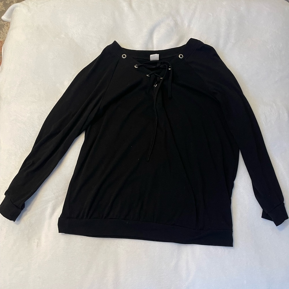 Black Long Sleeve Top